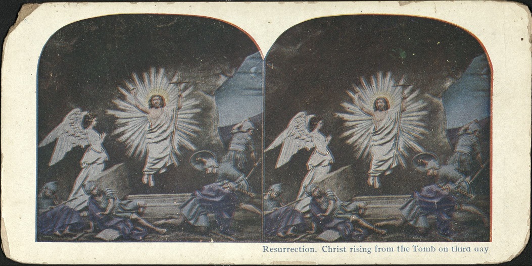 Resurrection. Christ riisng from the Tomb on the third day.